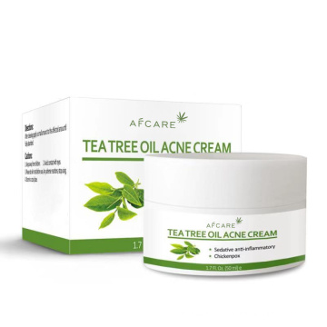 Creme de beleza natural para rosto Teatree Acne Tratamento de clareamento puro para a pele na Índia para homens